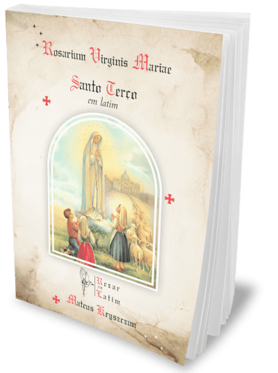 Capa 3D do Ebook Rosarium Virginis Maria Santo Terço em Latim
