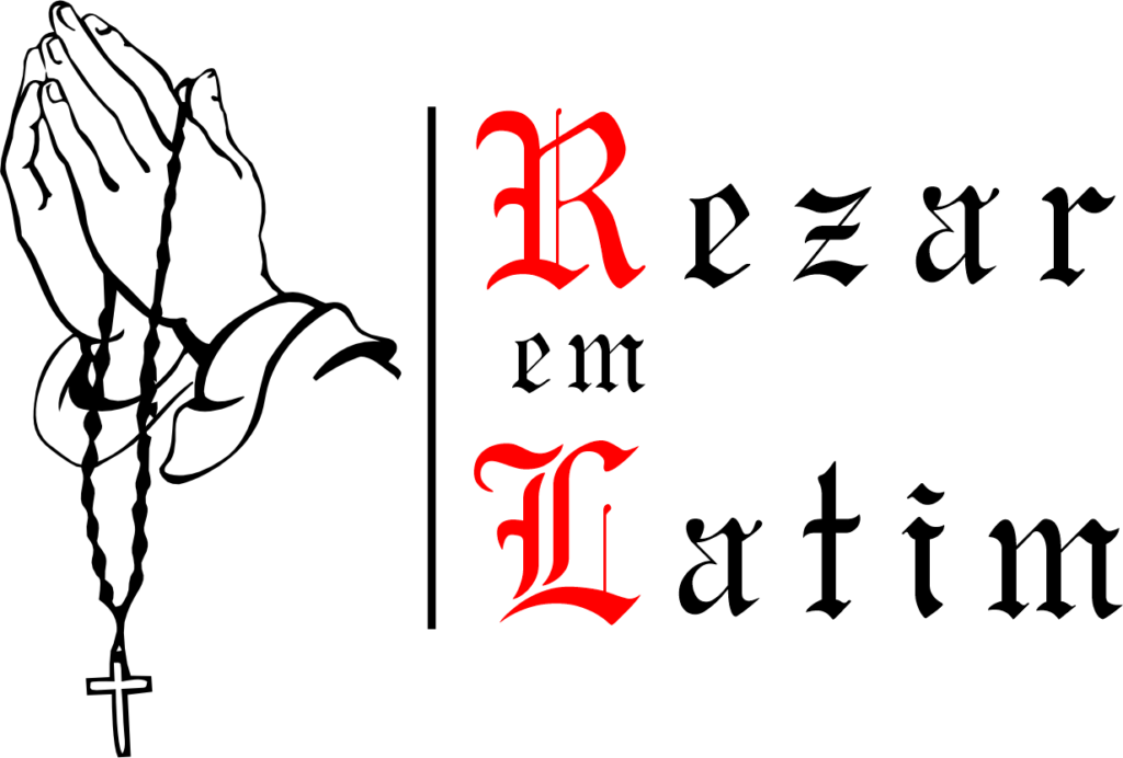 Logo do Rezar em Latim com fundo transparente