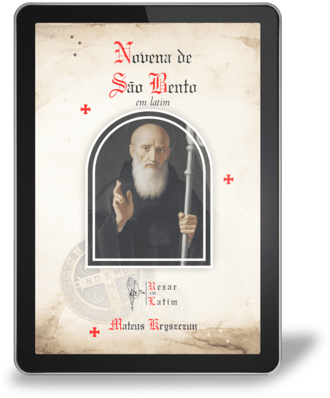 Capa do Ebook da Novena de São Bento em Latim