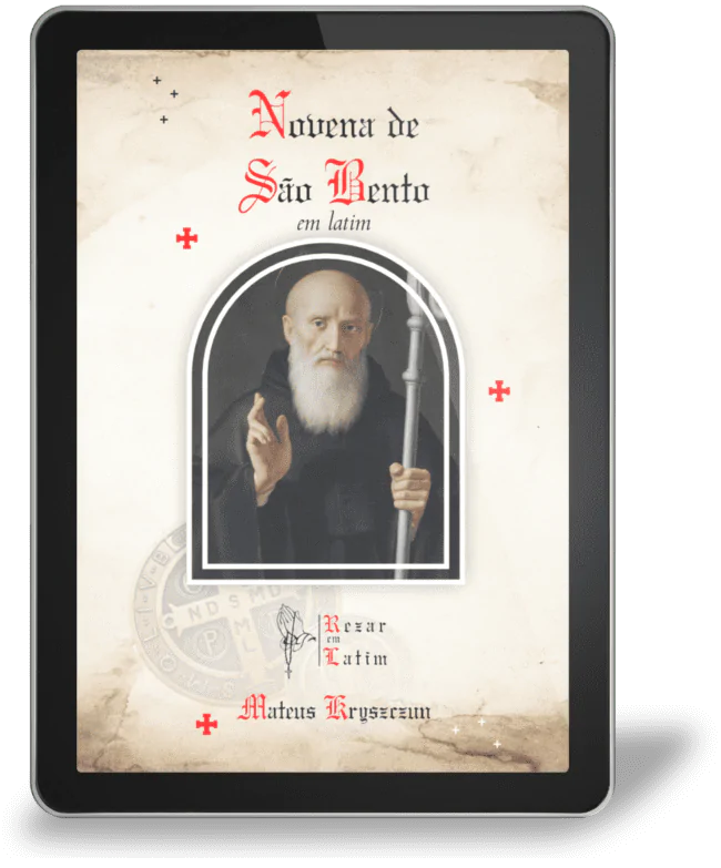 Capa do Ebook da Novena de São Bento em Latim